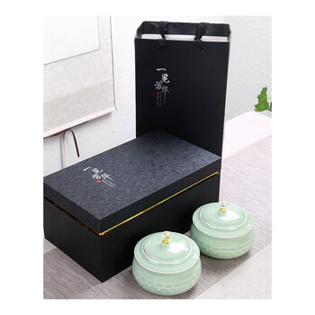 茶叶礼盒包装红茶绿茶普洱陶瓷茶叶罐礼盒密封罐空盒通用定制 芳华