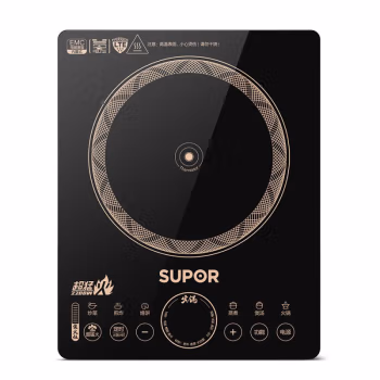 苏泊尔(SUPOR)电磁炉套装家用 2100W匀猛火滑控调节火锅炉微晶面板一键爆炒智能定时 C22-IH90