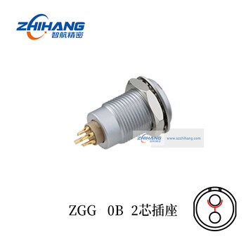 ZHJM深圳智航精密M9航空插座ZGG 0B 2-12芯母座接插件推拉自锁连接器厂家直销 ZGG 0B 2芯插座