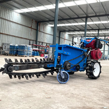 不丁链条式开沟机小型农用果园葡萄园排水沟工程管道开槽电缆挖沟神器
