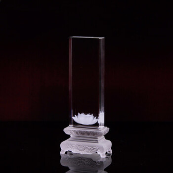水晶灵位牌水晶琉璃牌位莲花牌水晶灵位牌定制祖宗灵位香火神位祖先