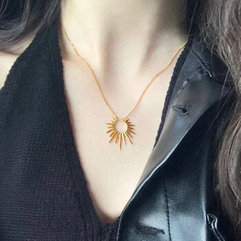 黄金太阳花项链(金重约8