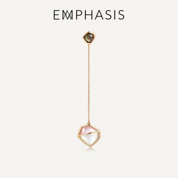 EMPHASIS【不上架】艾斐诗Harmony「合」系列18K金贝母贝壳耳钉 90956E