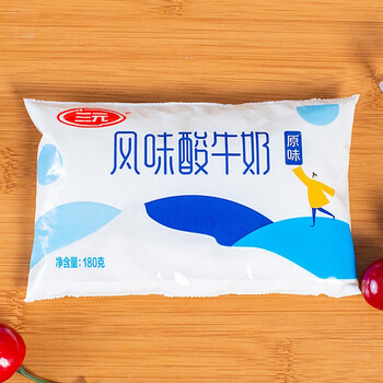 三元原味180g/袋风味发酵乳 奶 180g*10袋