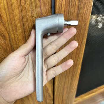 蒋之爱希美克断桥窗纱窗一体窗户把手cmech无底座基座执手窗锁拉手