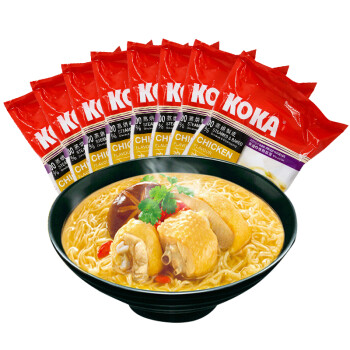 KOKA 可口方便面 鸡汤味泡面85g*8 新加坡进口