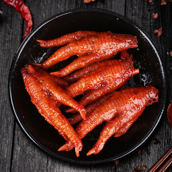 麻辣卤味鸡爪500g鸭肉类熟食香辣凤爪办公室休闲年货零食小吃包装