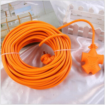 多功能拖线板 黄色人字地拖插座 爆接线板插排 工业大功率排插 10孔带