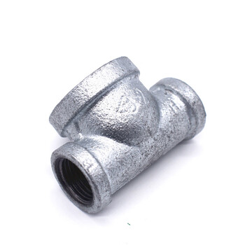 镀锌中大三通 玛钢管件 消管件 镀锌三通 异径三通 15变20变25 15*32*