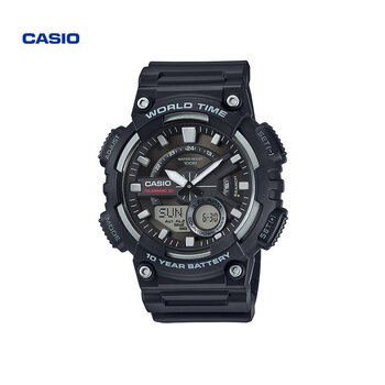 casio卡西欧 海外代购海外旗舰店aeq-110休闲运动学生情侣手表男士