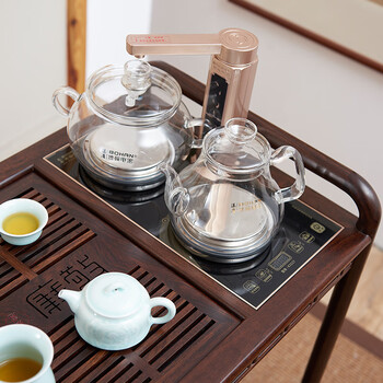 佰特先生多功能茶车 实木移动茶台 茶盘带轮家用功夫茶具套装简约现代