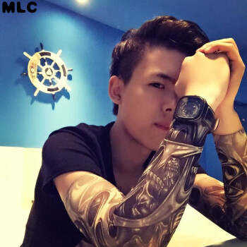 纹身袖套男花臂无缝刺青冰爽袖套袖骑行护臂女士夏手臂套 主图66号 s