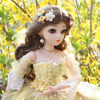 多丽丝芭比娃娃套装大礼盒bjd洋娃娃3分体关节60cm女孩娃娃玩具女孩