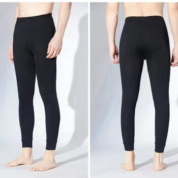 加大加肥200斤胖mm显瘦高腰九分踩脚绒春秋冬外穿打底裤 1条男士 正常