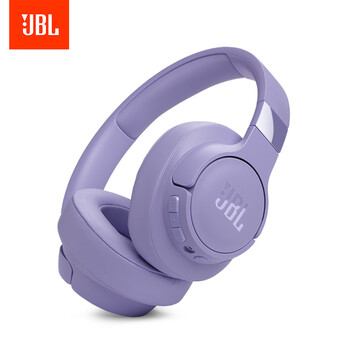 JBL 耳机/耳麦 TUNE770NC 头戴式蓝牙耳机 主动降噪无线耳机 华为苹果小米通用耳机 礼物推荐紫色