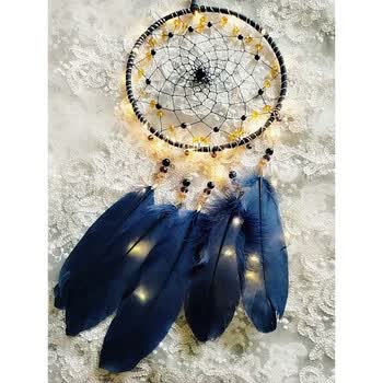 捕梦网材料包印第安森系手工捕梦网diy材料包星空室内卧室墙面装饰男