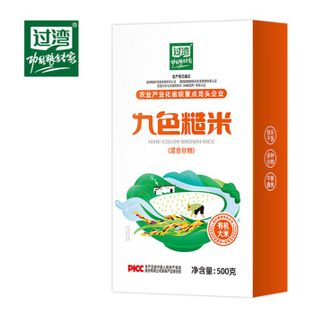 过湾【九色糙米500g】糙米粥杂粮米粥胚芽米饭团糙米饭五谷主食大米饭 九色糙米500gx1袋