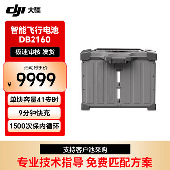 大疆 DJI FlyCart100【大容量41AH+9分钟快充】智能飞行电池DB2160【提货卡】