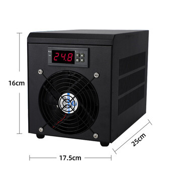 鱼缸冷水机家用水族箱自动温控电子冷暖降温制冷小型海水缸冷水机 60l