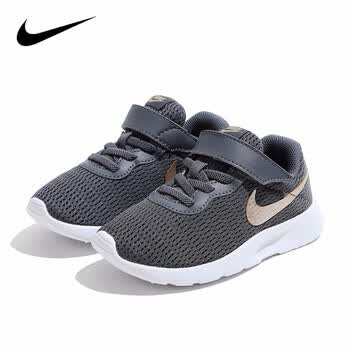 耐克童鞋男 nike运动鞋儿童透气网眼减震休闲运动鞋大童 bv0724-001黑