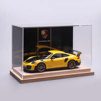 合金汽车模型玩具收藏摆件送朋友生日礼物 gt2 rs   实木背景展示盒