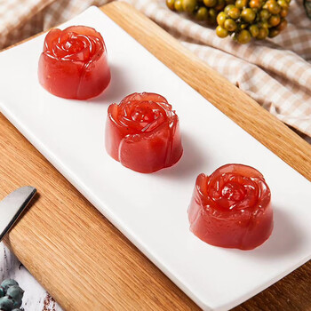 支持白条严选好物红枣糕玫瑰花造型糕点港式点心餐厅酒店创意甜点美食