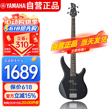雅马哈（YAMAHA）电贝司 四弦贝斯入门初学吉他TRBX174 BL黑色