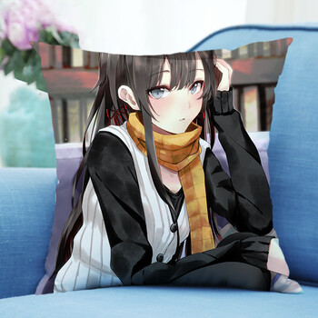 佰格森春物周边雪之下雪乃抱枕春物周边二次元长条枕动漫方形坐垫方形