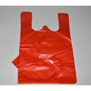 乔朝朗红色塑料袋大号塑料袋卖菜袋包装袋背心袋手提袋购物礼品方便袋