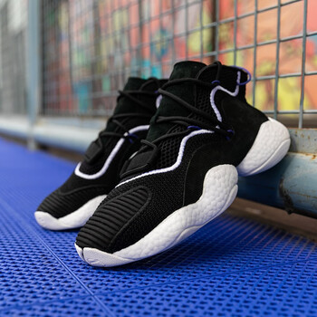 crazy byw尼克杨黑白天足篮球鞋男鞋室外篮球鞋透气耐