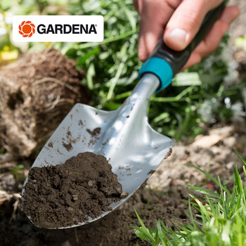 嘉丁拿 (GARDENA) 德国进口铲子园艺赶海工具 户外种花挖土种菜 舒适大手铲