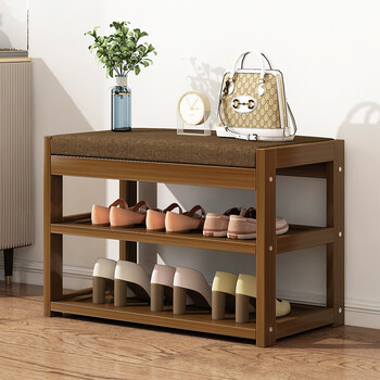 凳北欧家用进门口入户穿鞋凳子创意多功能可坐式床尾实木鞋柜靴凳70款