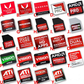 熊来跑 显卡贴纸 AMD 显卡标志 笔记本标签贴纸RADEON GRAPHICS VISION PR【图片 价格 品牌 报价】-京东