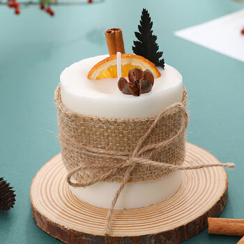 左赫复古田园香薰蜡烛大豆蜡植物精油空气香氛蜡烛圣诞杯蜡 百香果