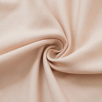 定制现代简约纯色麻加厚全遮光窗帘布料遮阳客厅卧室纱窗 杏色 宽2.