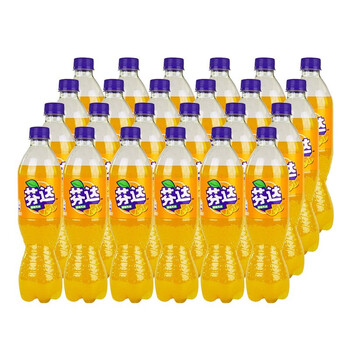 可口可乐cocacola芬达橙汁果味500ml612瓶汽水碳酸饮料果味饮品休闲备