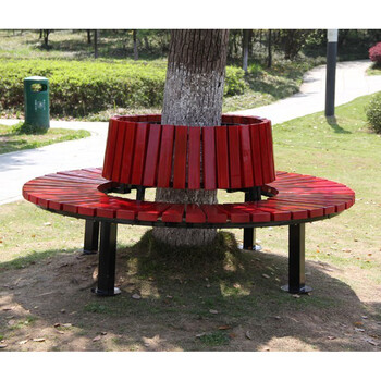 【品牌精选】围树椅 定做户外公园椅树围椅 长椅防腐木圆形公园椅 圆