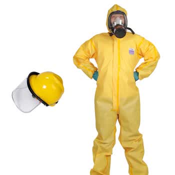 适用化学防护服连体全身石油化工厂耐碱实验室防尘服农药喷洒喷漆
