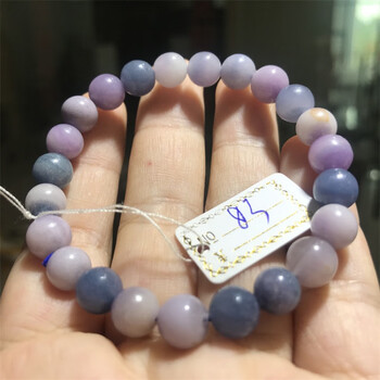 石宫匠 舒俱来手串 苏萤石圆珠手链女款水晶饰品伴生矿温肺暖宫单圈