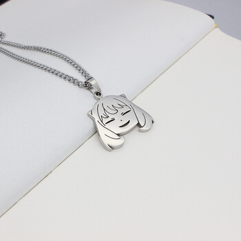 阿尼亚项链男间谍过家家不锈钢吊坠女儿卡通可爱吊坠创意动漫周边挂件