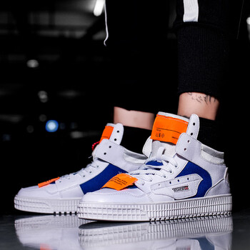 环球抄袭系列 苏五口不合作秋季高帮嘻哈款帆布男女情侣潮鞋标签鞋