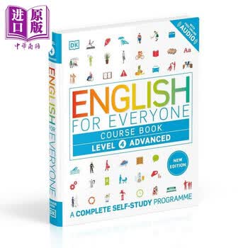 DK English for Everyone Level 4 Advanced course book 人人学英语4课本 英文原版进口语言学习工具书 外语自学书籍