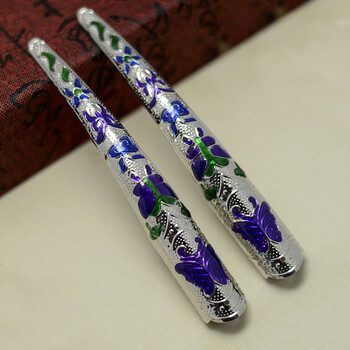 knriquen 古装古风清宫廷后宫手指套护甲指甲套皇后贵妃景泰蓝加厚