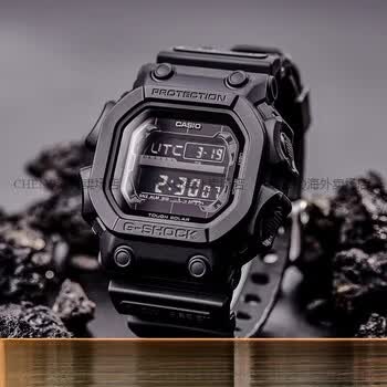 复古小方块g shock黑武士运动男士电子手表 dw