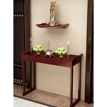 神台供桌佛台家用供台现代简约实木香案中式佛龛客厅财神爷供奉桌 长