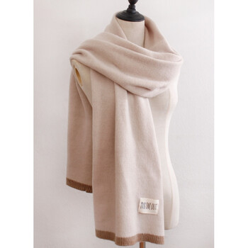 倾蝶儿韩版简约百搭年轻细毛线针织围巾女冬季保暖小清晰学生围脖送