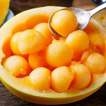 华北强(huabeiqiang)甘肃民勤黄金蜜瓜当季新鲜水果 民勤黄金蜜瓜5斤