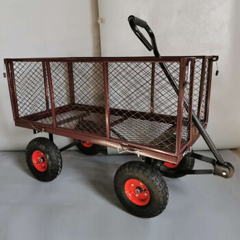 定制四轮平板拖车折叠拉货车家用手推车平板车摆摊推车搬运货车小拉车