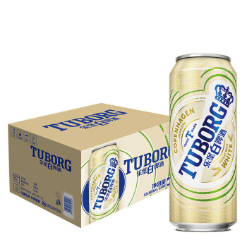 乐堡（Tuborg）啤酒 白啤酒 500ml*12听整箱装