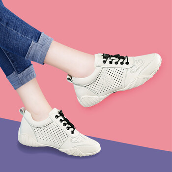 京东优选 旗舰店小白鞋女鞋2019新款春款百搭镂空休闲运动网红夏款配
